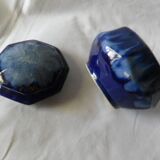 blue gingham candy box