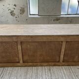 XL oak counter, trade furniture with multi-drawers