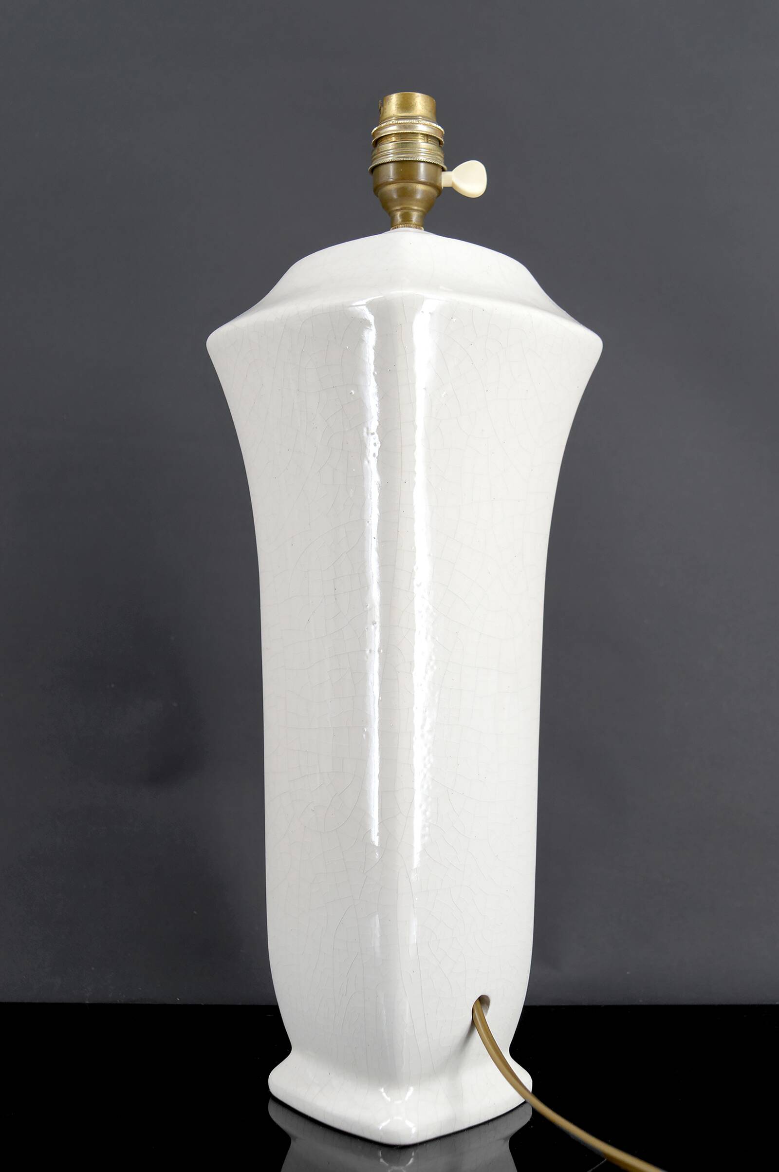 Chinoiserie lamp in glazed ceramic – France, circa 1950