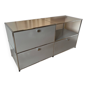 Commode USM Haller en Argent Mat (dernières générations)