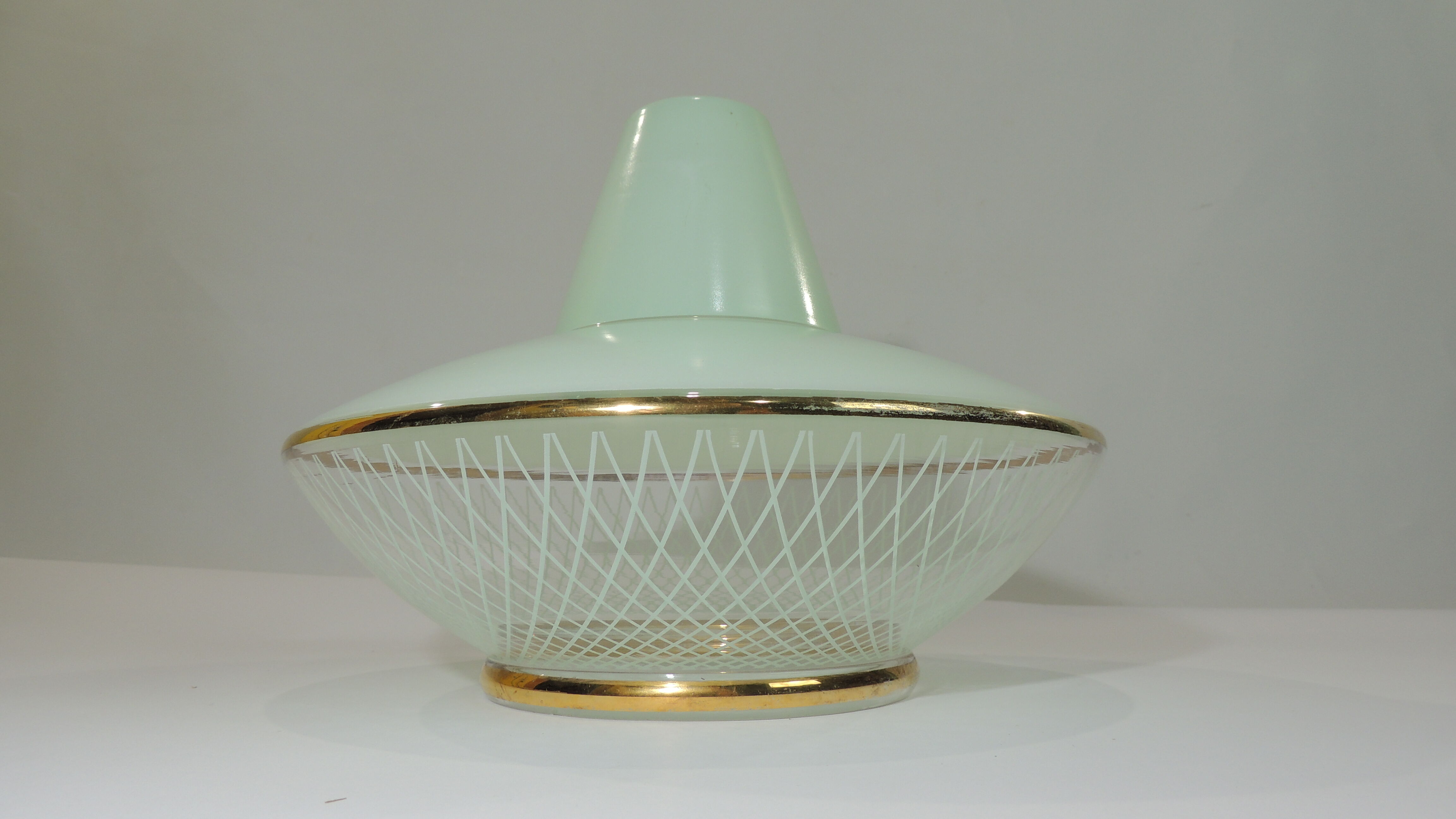 Suspension Verrine opaline vert