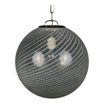 Suspension Vintage Swirl Murano, Italie, années 1970