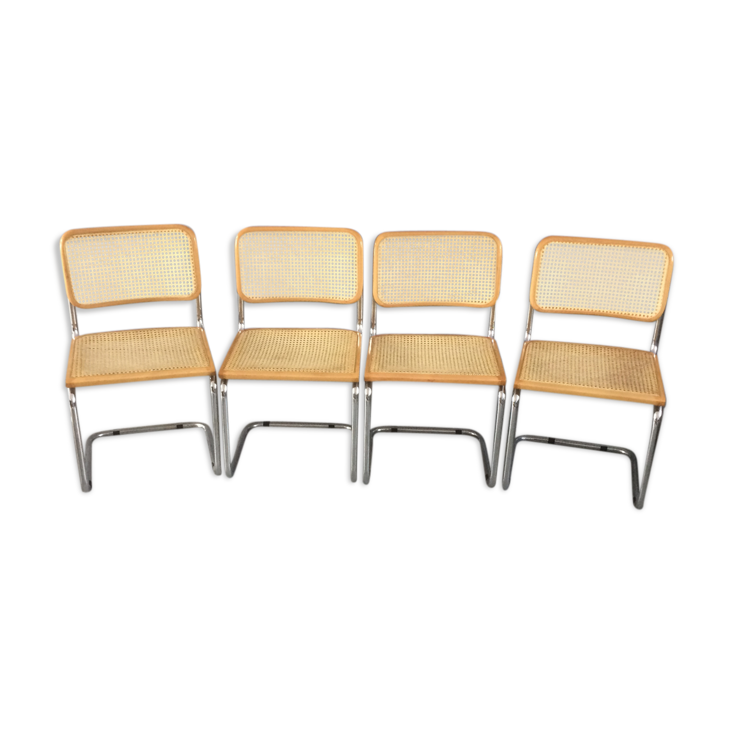 Set of 4 chairs B32 by Marcel Breuer