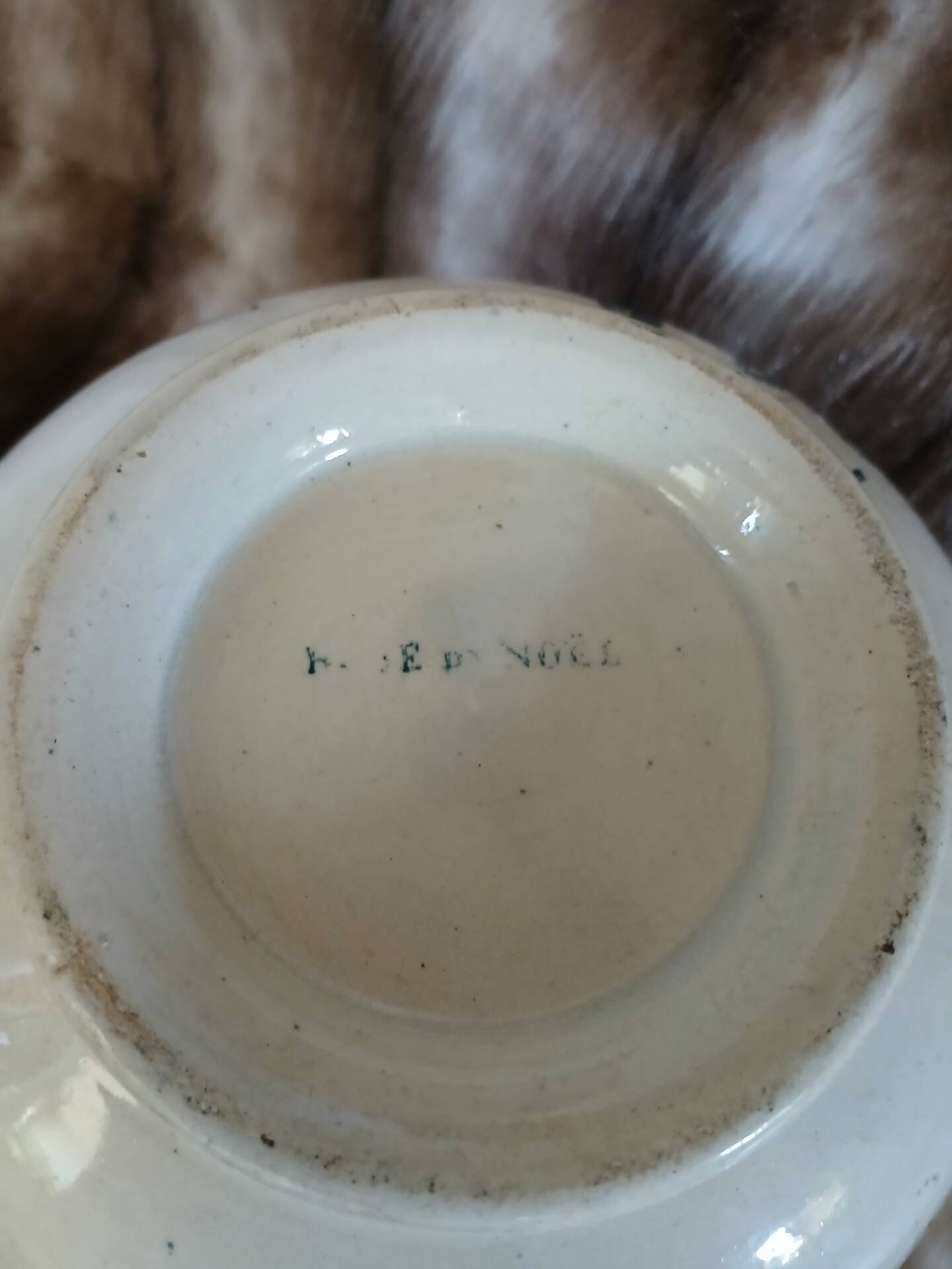 Antique pitcher in ironstone