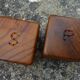 Wooden salt and pepper shaker, vintage 70s