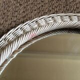 Rattan mirror