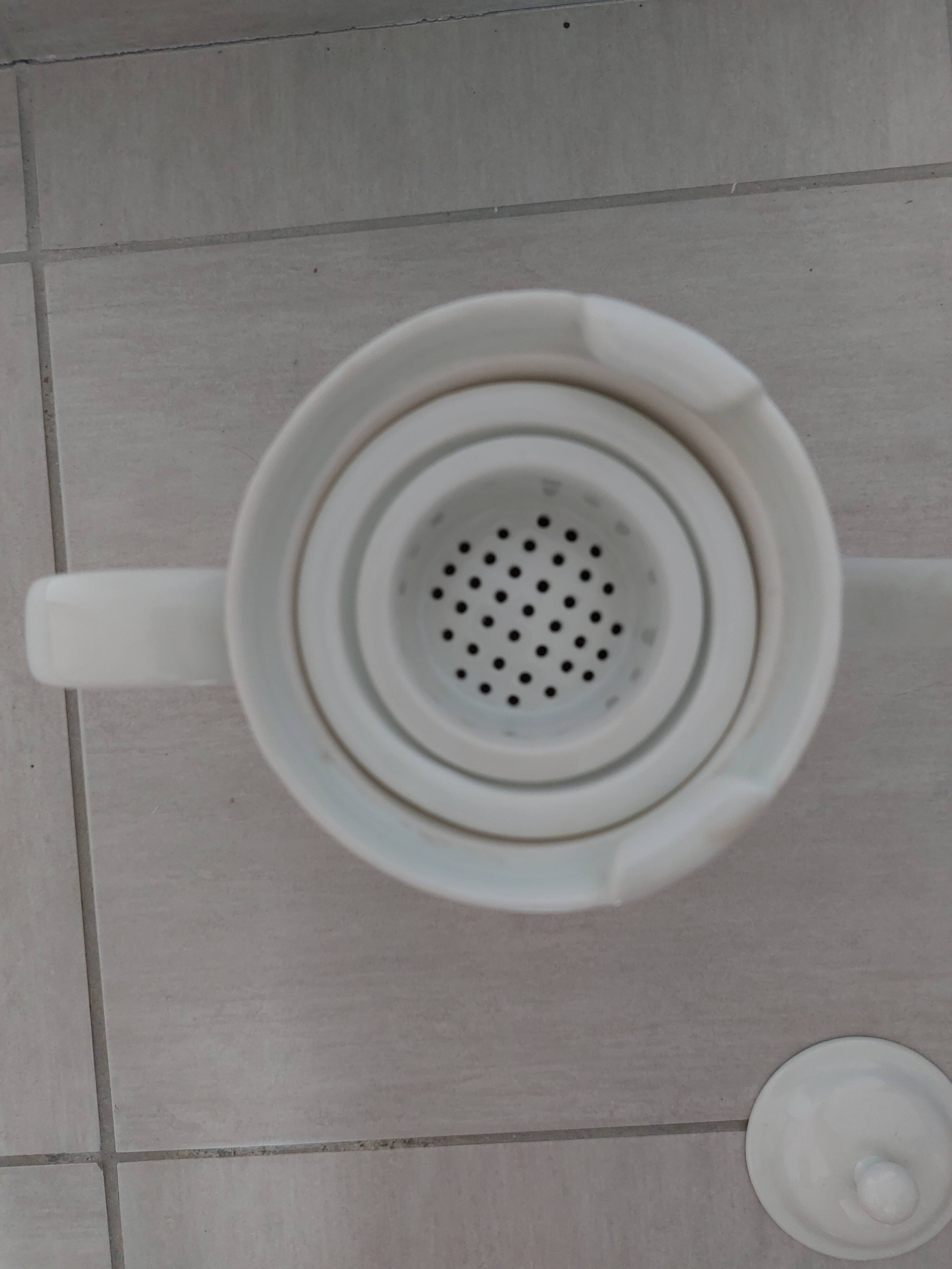 Vintage porcelain teapot and coffee maker Aluminite Frugier