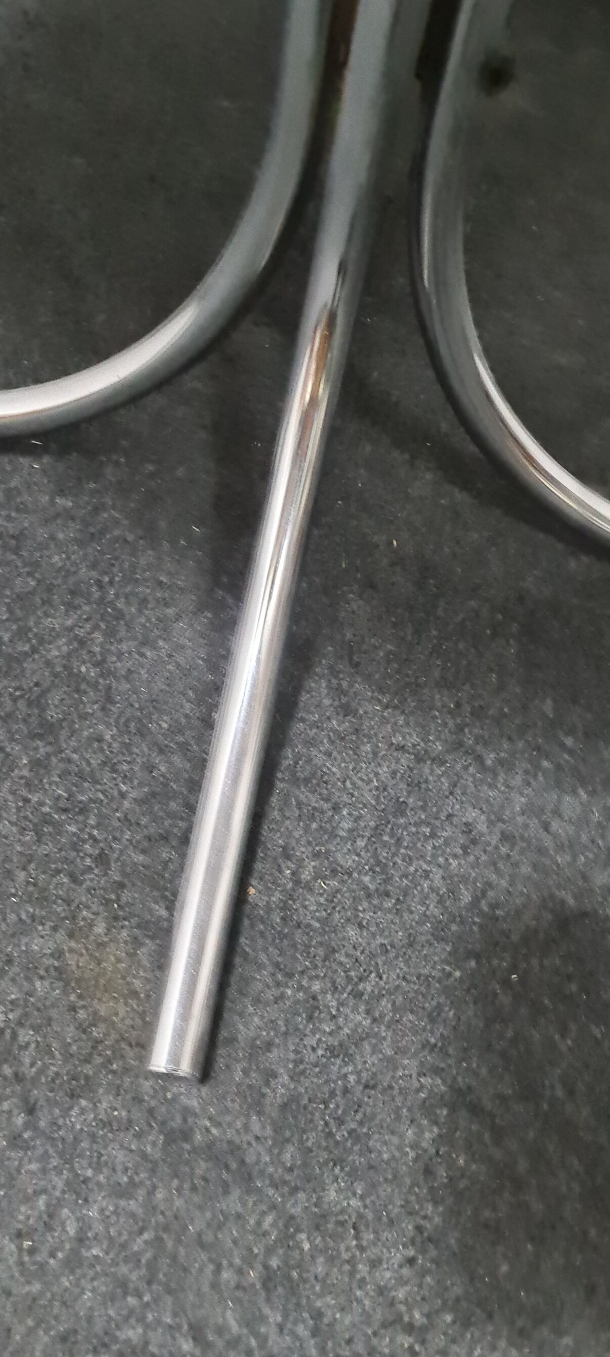 Vintage round white dining table