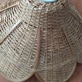 Vintage rattan hanging lamp