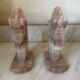 Vintage onyx horse head bookends