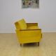 Yellow velvet sofa with fold-out function, 1960s