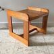 Geometric coffee table wood vintage honey