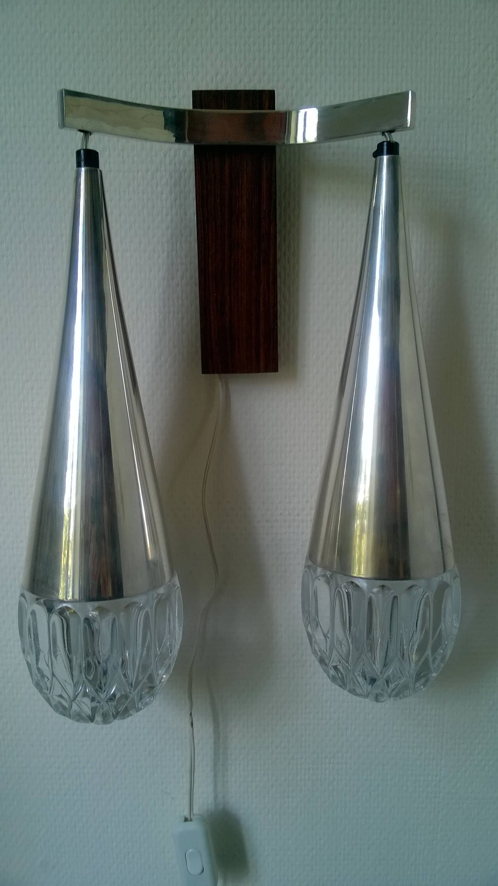 Vintage kaiser leuchten wall light c.1960