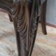 Fauteuil de bureau galbé de style Louis XV en acajou sculpté vers 1850