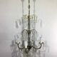 Chandelier 4 lights bronze and tassels