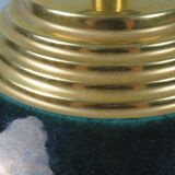 Vintage table lamp signed Louis Drimmer, glazed ceramic & lampshade