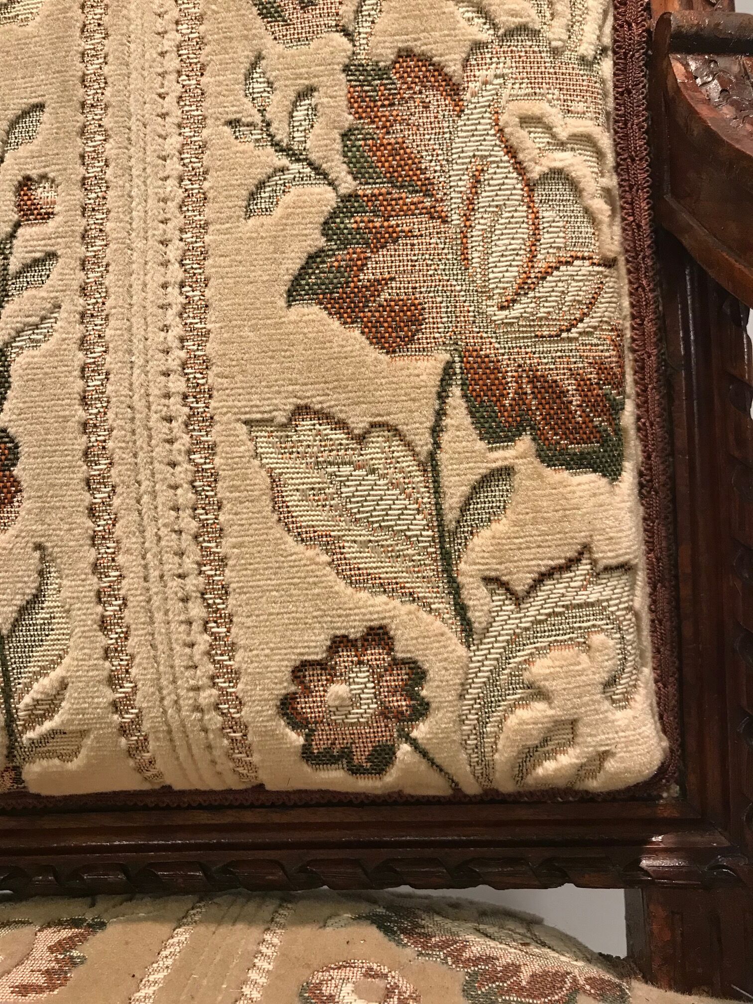 Sofa set and two armchairs, antique 19th century