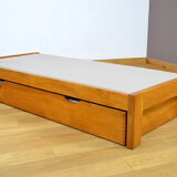 Pierre Chapo bed in elm 1970-1980