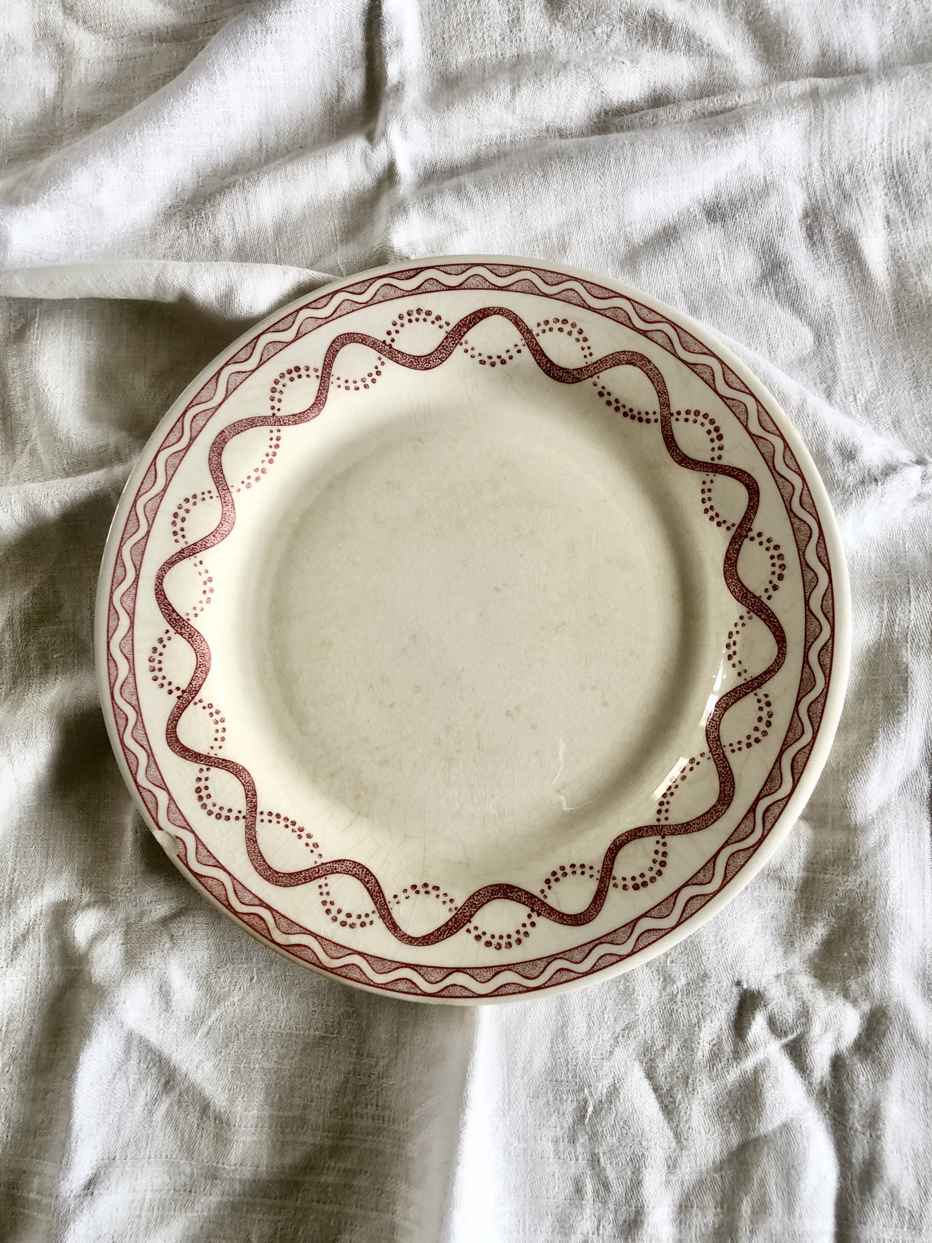 Assiette plate gien aurelie