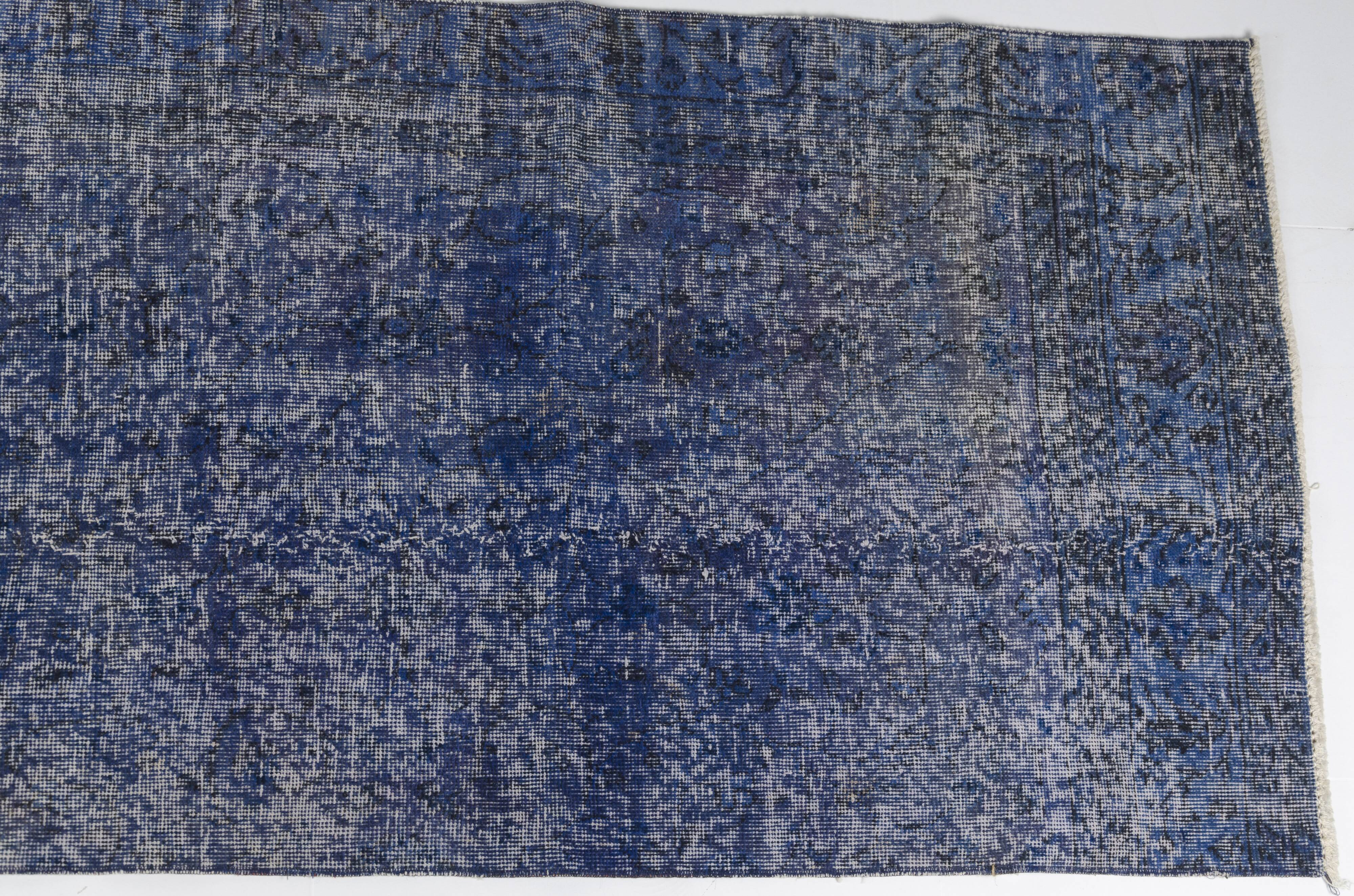 Blue Oushak Runner Rug sku1059