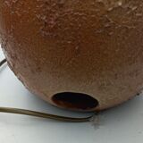 Ceramic lamp by Vallauris Fonck and Matéo lampshade of origin