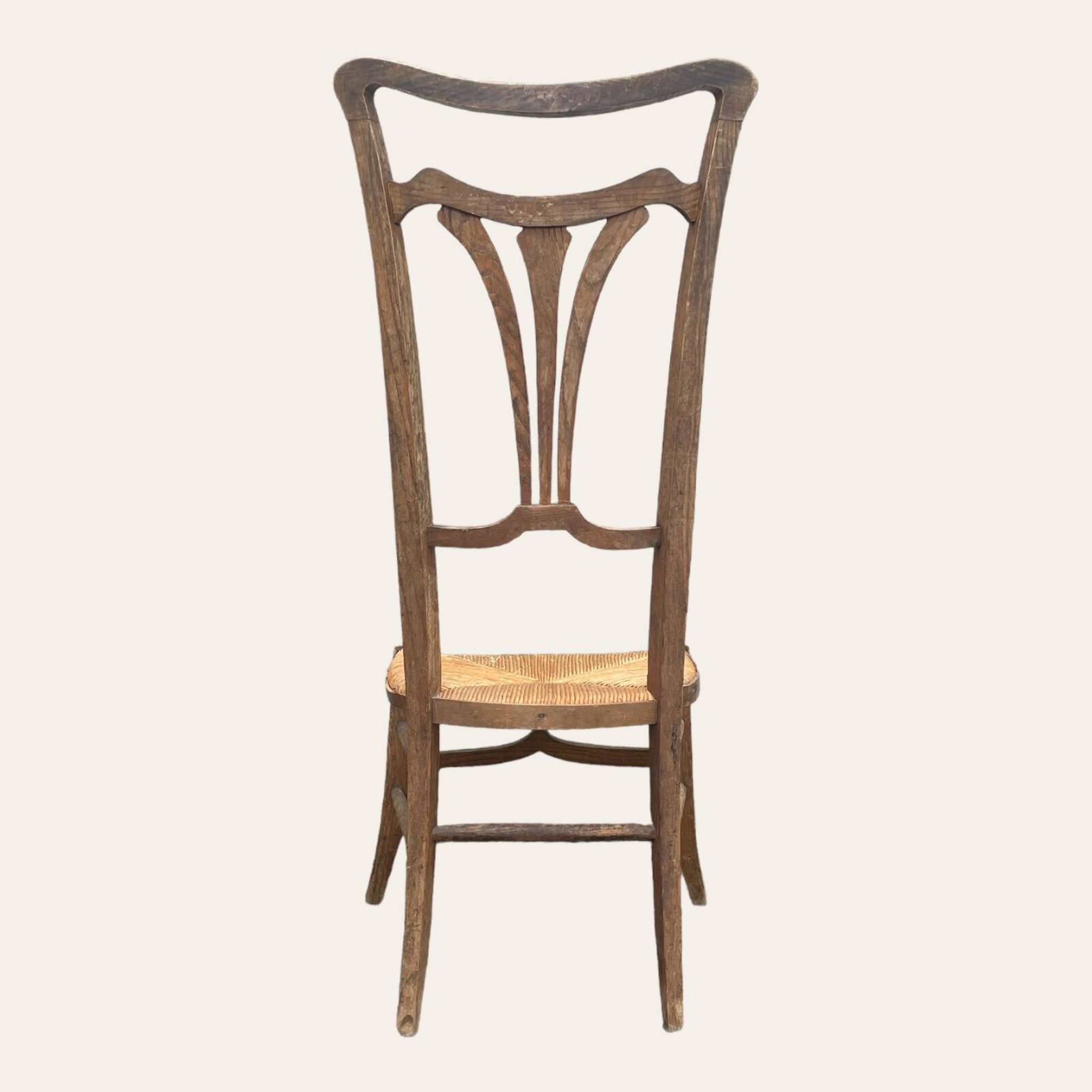 Ancienne chaise de nourrice Art Nouveau