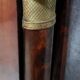 Rare Empire period mahogany bed with gilt bronze profiles circa 1800