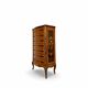 Wooden bedroom suite with inlays in mid-century Italian style, by Pacifici Prete, Rome.