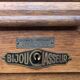 Vintage roll-top desk by the brand Bijou Classeur.