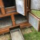 Storage unit, vintage icebox unit, wooden and zinc fridge unit, bar