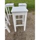Set of 13 wooden bistro stools