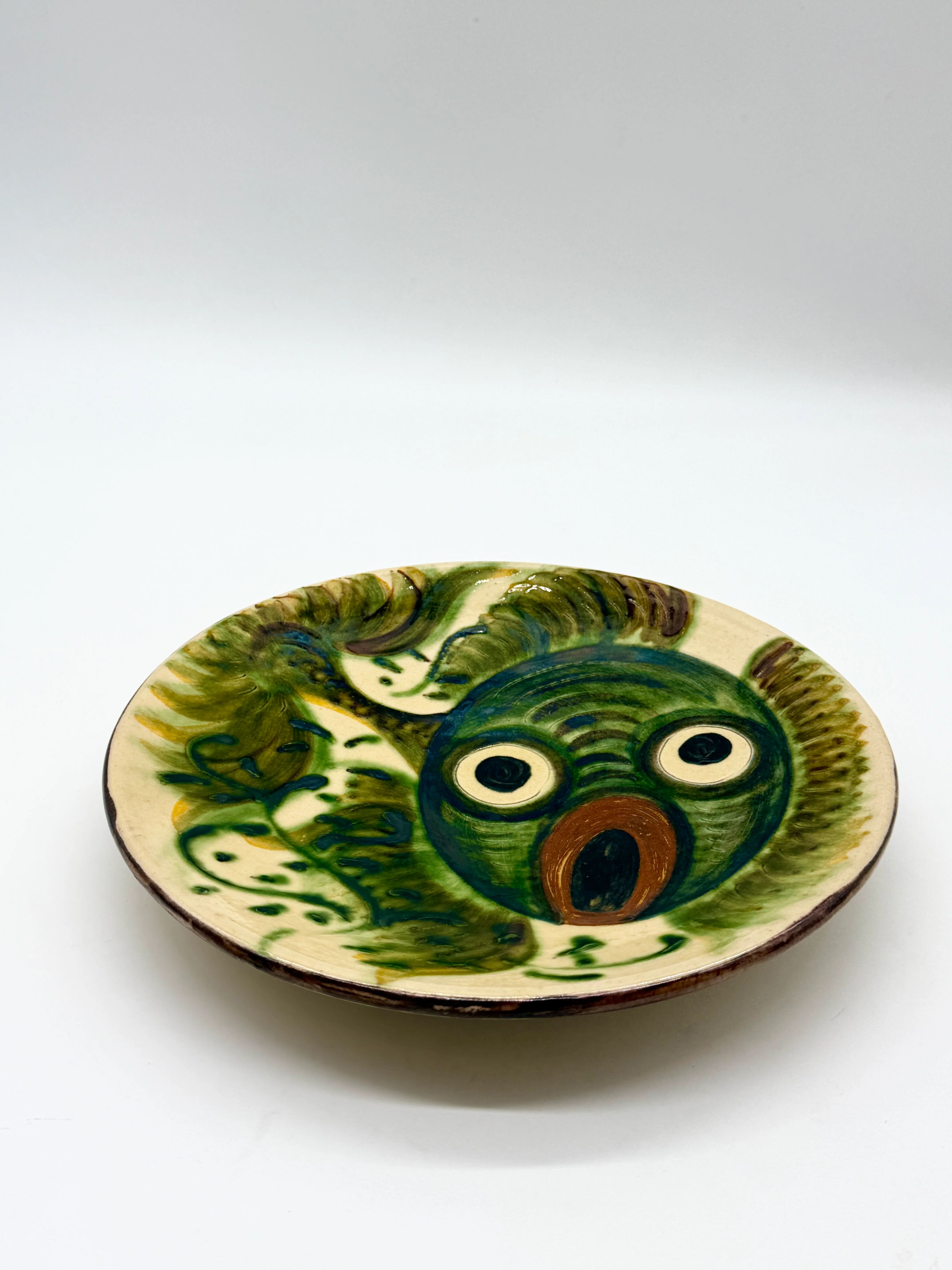 Fantastic fish plate, Puigdemont, Catalonia 1960s