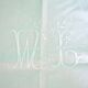Draps vintage en lin blanc brodée monogramme WL 140x280 *F4*