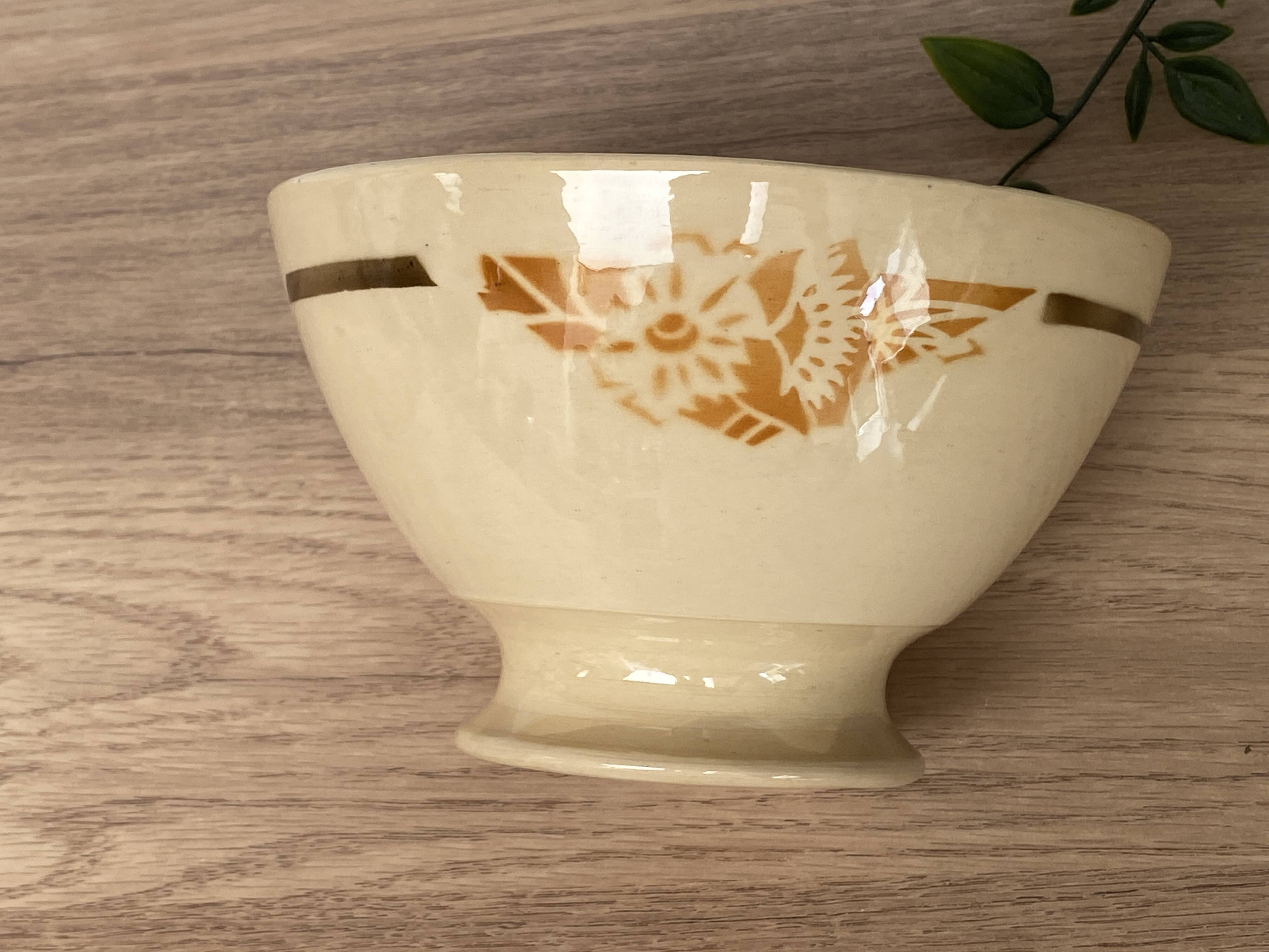 Antique half-porcelain bowl from Badonviller