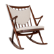 Rocking chair no 182 en teck par Frank Reenskaug - 1960