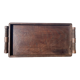 Rectangular art deco turned wood tray