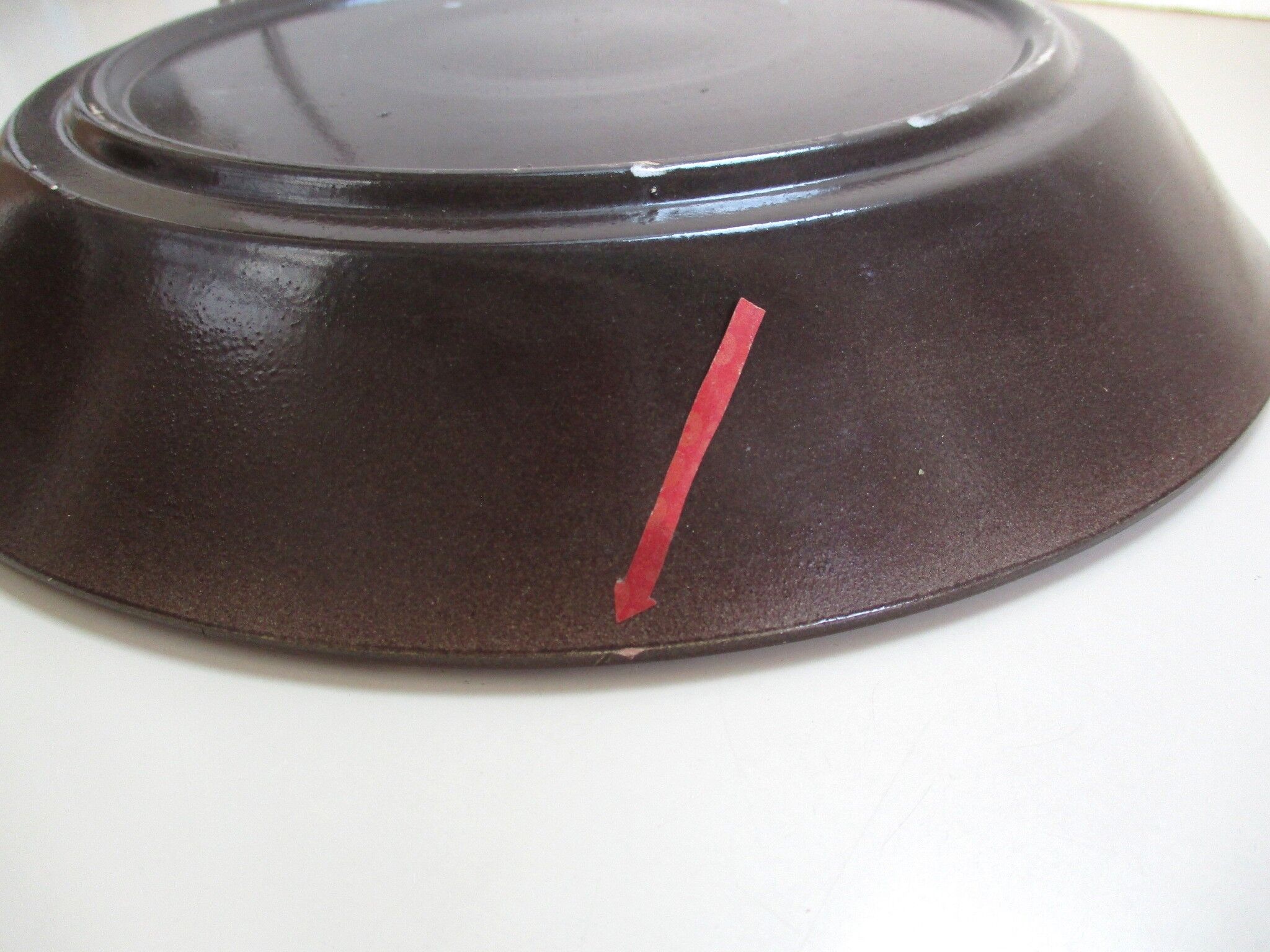 Plat creux en grès de Niderviller