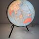 Globe vintage 1967 terrestre tripode Taride verre - 29 cm