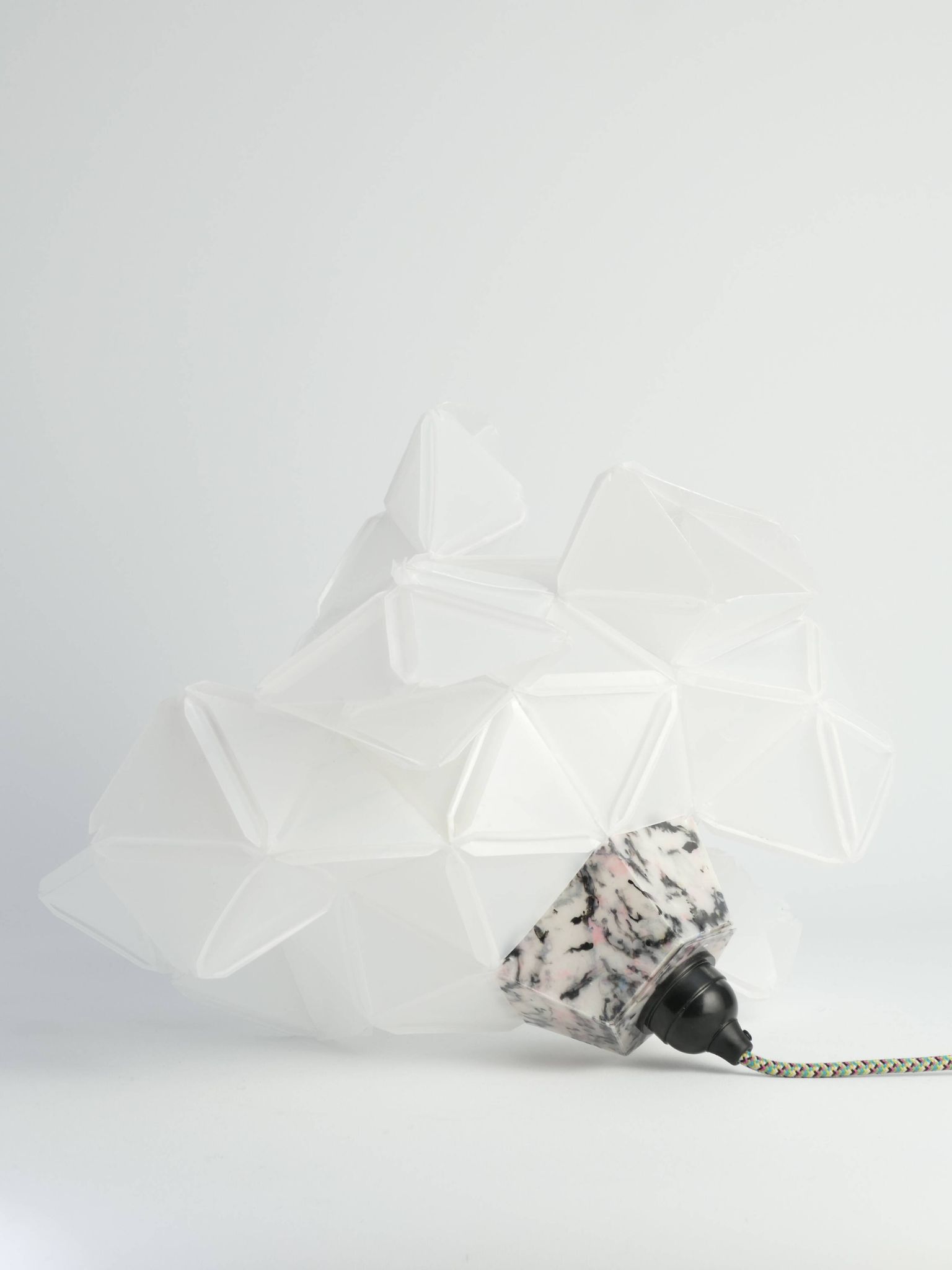 Labyrinth, Hazy, Artisan Table Lamp Light Sculpture, By Republiken