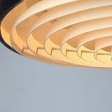 Mid-century industrial danish black pendant lamp, 1960s