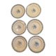 6 KG Luneville flat plates, Violettes model