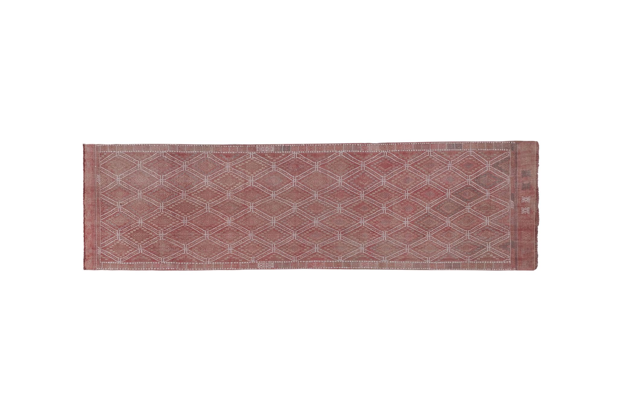 Tapis vintage turc de Oushak, tissé à la main 85x293 cm