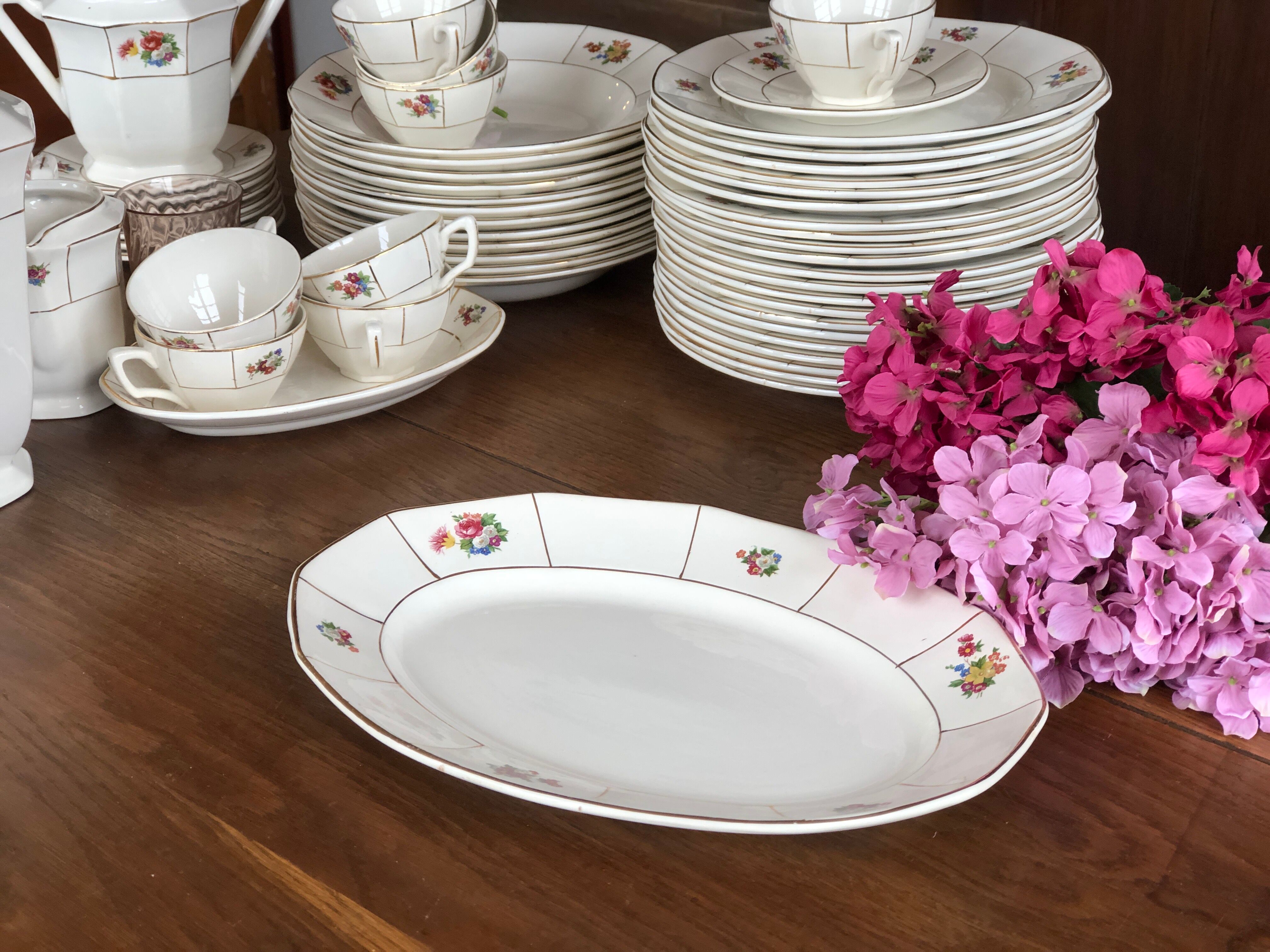 Oval dish Prado Digoin and Sarreguemines