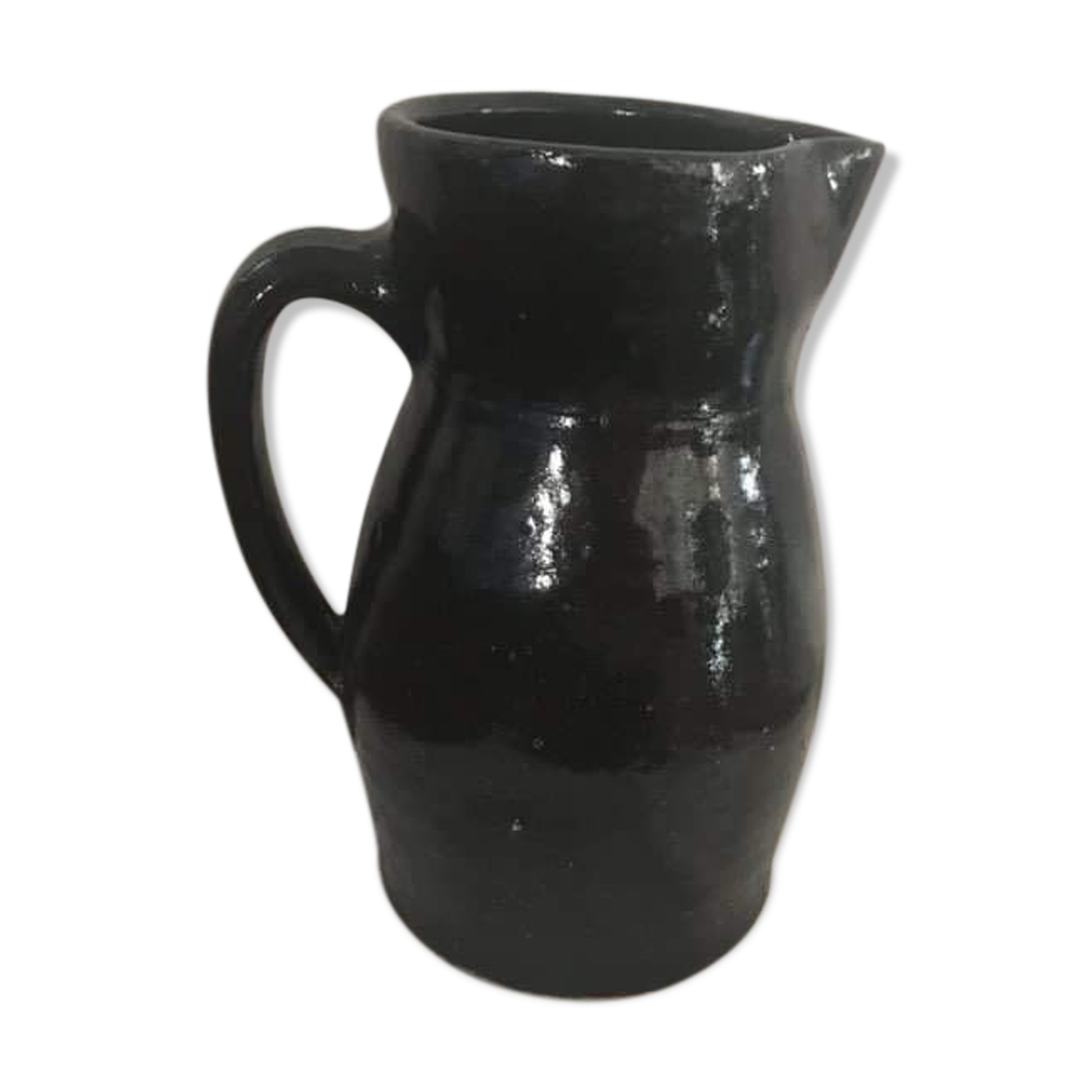 Black terracotta pitcher