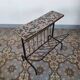 Ceramic and metal magazine rack