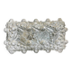 Plafonnier ou applique en verre rectangulaire.