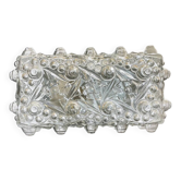 Plafonnier ou applique en verre rectangulaire.