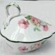 Sugar bowl with its lid in Limoges porcelain by Bernardaud.