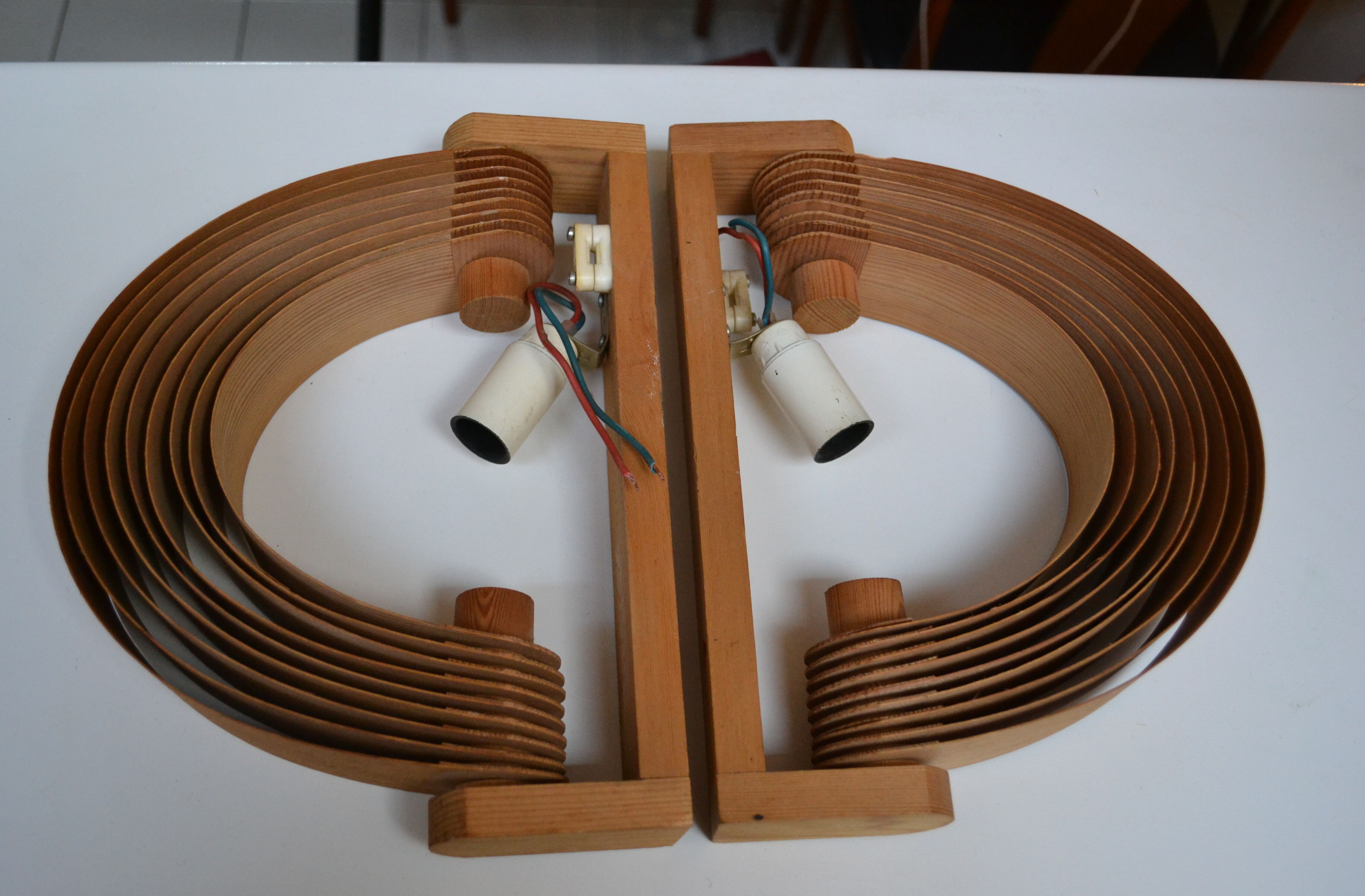Pair of Scandinavian sconces Hans Agne Jakobsson 60s