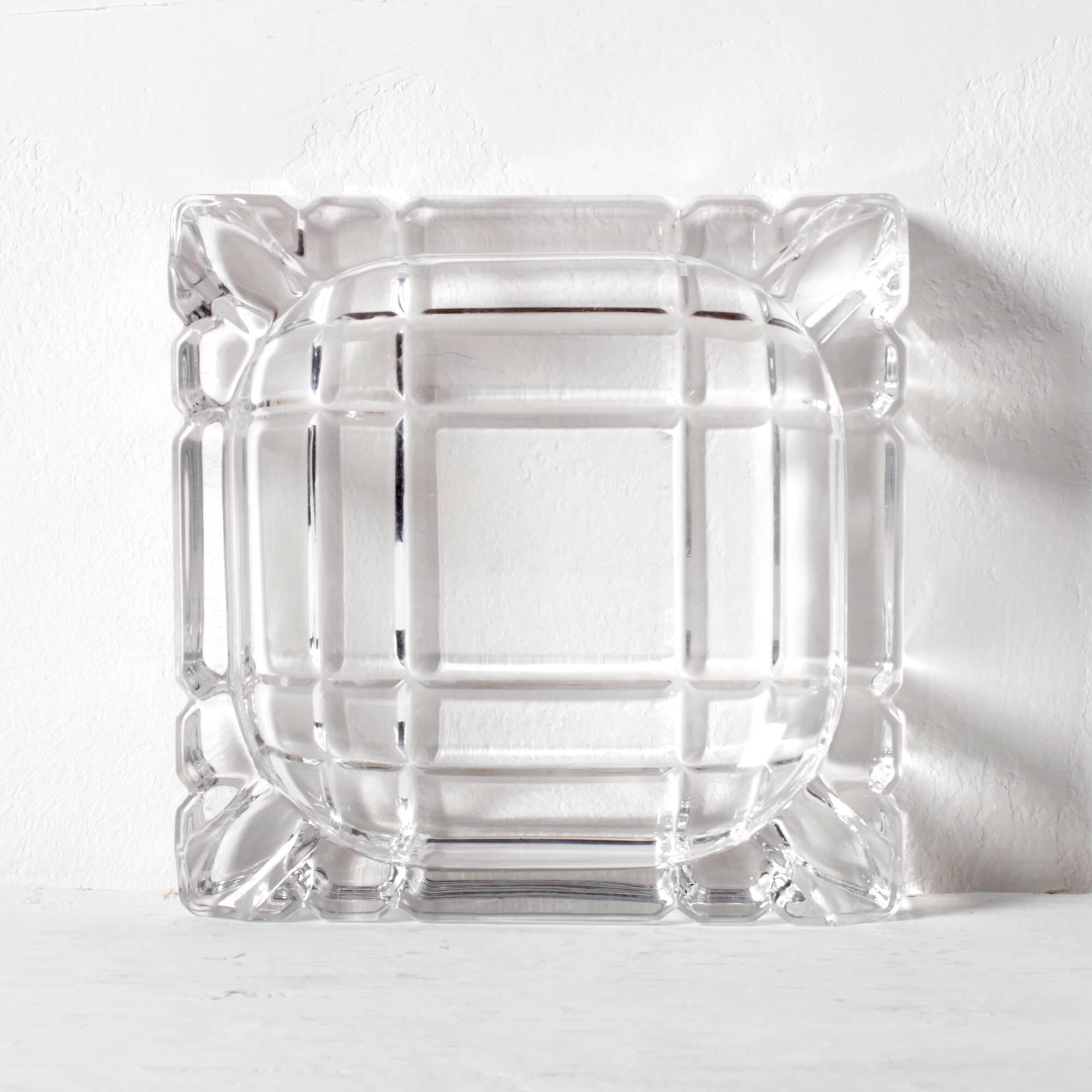 Vintage RCR Crystal Ashtray / Mid-Century Italian Glass Smokig Accesory